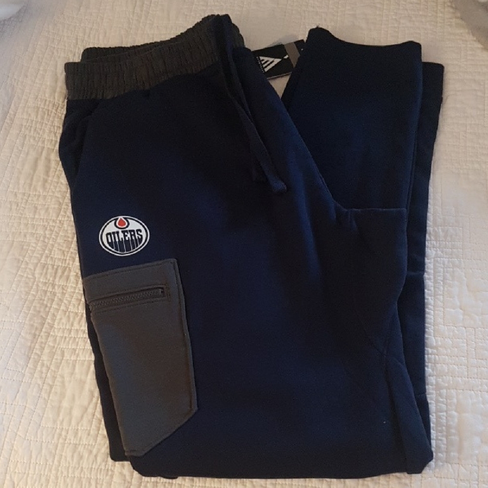 NHL Mens OILERS Navy Joggers